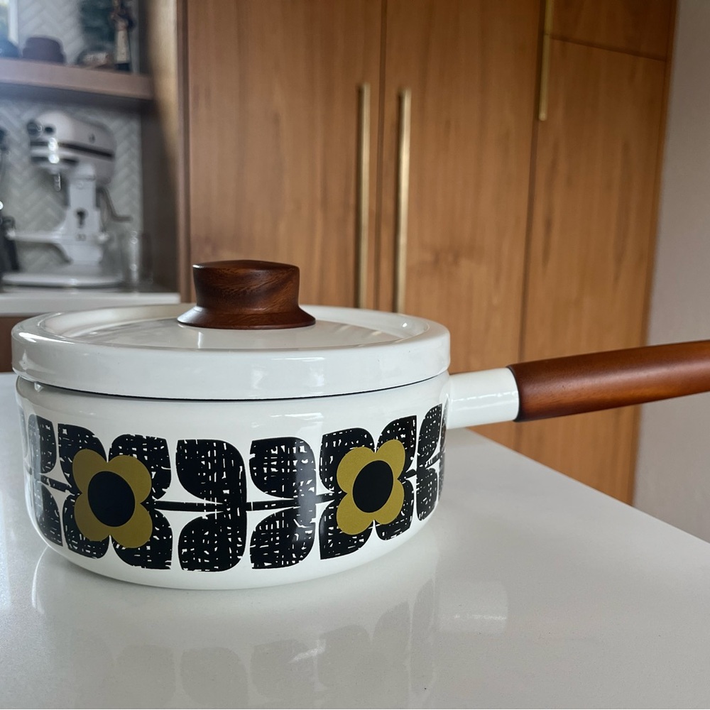 Orla Kiely Enamel Saucepan